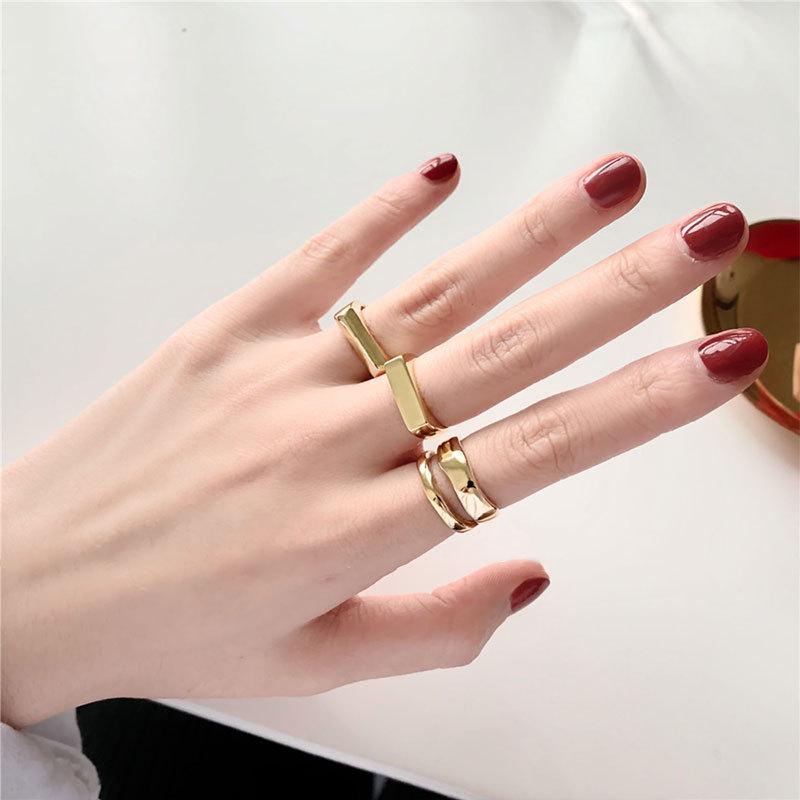 Minimalist Geometric 925 Silver Open Index Finger Ring for Women - European, American, and Korean Style, Simple and Trendy Design.