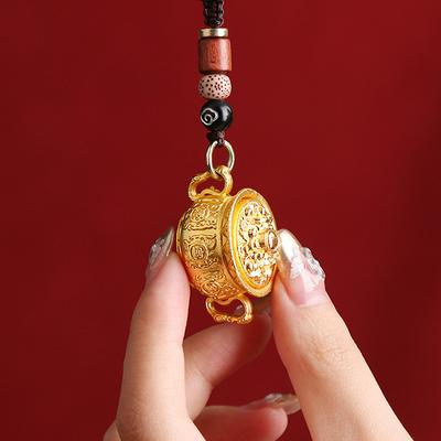 Zwölf Sternzeichen Nachahmung Messing Schatz Schüssel Rotierenden Männer Und Frauen Hängende Dekoration Auto Schlüsselbund Anhänger