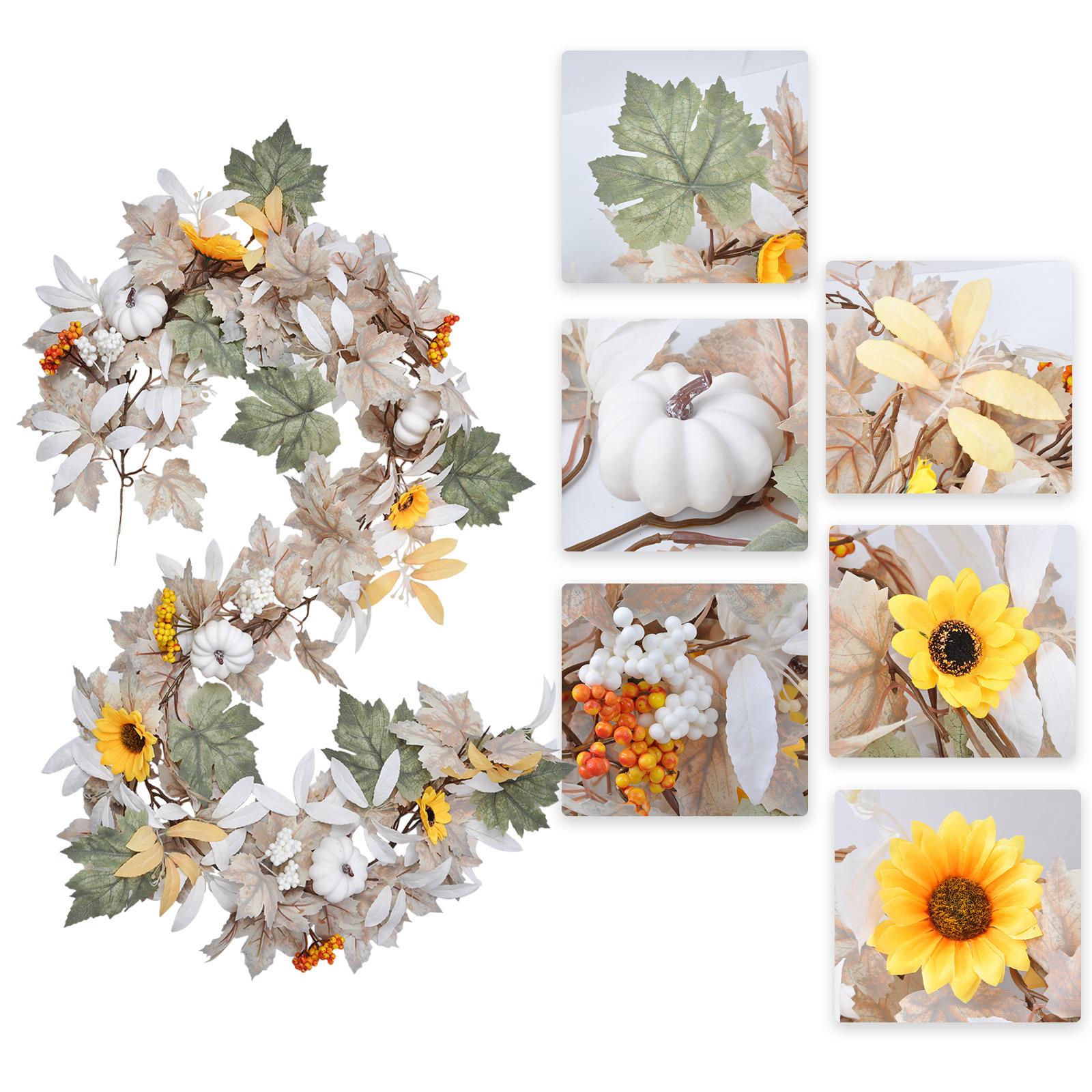 

Artificial Rattan For Holiday Decoration, Outdoor Home Walls, Courtyard Decoration, Hanging Flower Garlands One Size белый