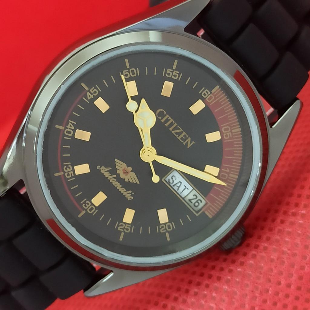 

REFURBISHED VINTAGE CITIZEN AUTO 8200 JAPAN MENS D/D BLACK WATCH 565a-a299391-2 SKU565a-a299391