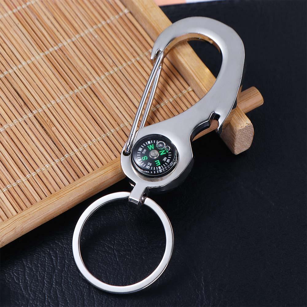 Creative Cute Compass Multi-function Tool Car Accessories Key Rings Opener Keyfob Car Keychain