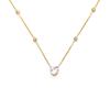 Stylish And Simple Stainless Steel Dopamine Necklace For Women'S High Sense Of Love Zircon Collarbone Chain Does Not Fade