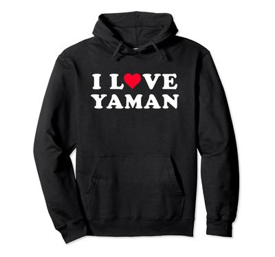 I Love Yaman Matching Girlfriend Boyfriend Yaman Name Hoodie &