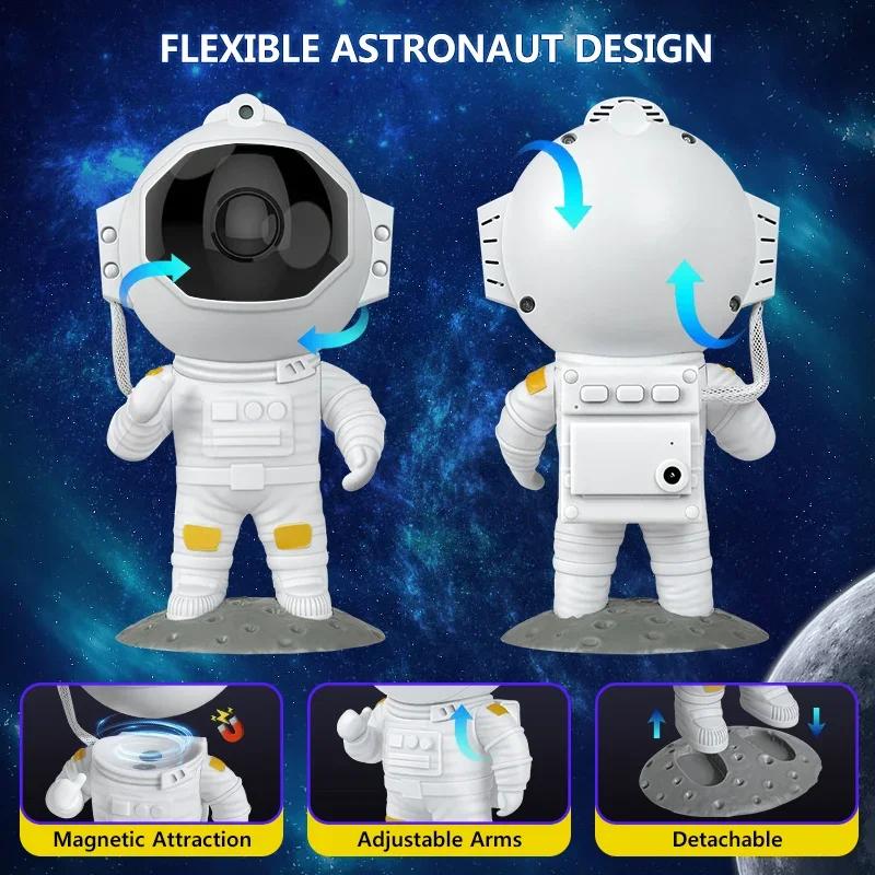 Astronaut Projector LED Night Light Starry Sky Porjectors Lamp with Remote Control for Bedroom Desktop Decoration Birthday Gifts