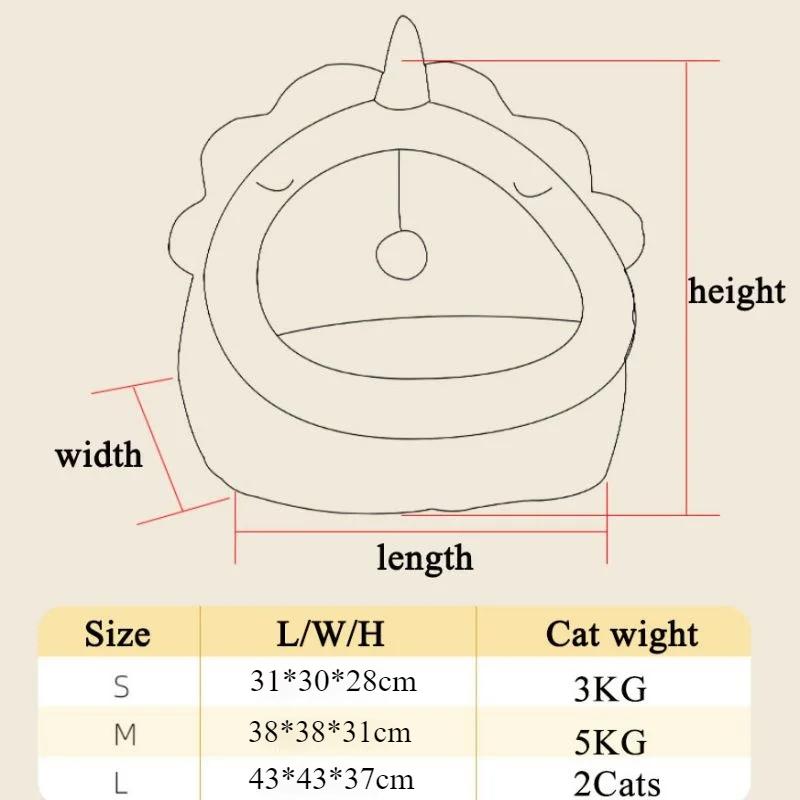 Bett Katzenhaus Eigentumswohnung für drinnen oder draußen Katzenzelt Sehr weiche kleine Hundematte Tasche für waschbare Höhle Katzenbetten Haustierhaus