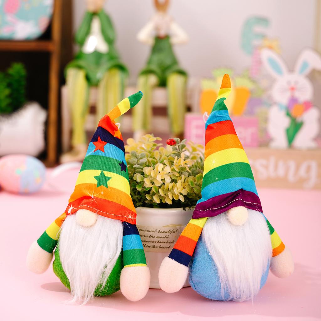 Colorful Faceless Dwarf Doll Decorations, Home Décor, Personalized Holiday Gifts.