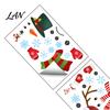 Holiday Window Decoration 2Pcs Christmas Snowman Static Stickers, Simple Double Clings, Indoor Outdoor Winter Decor PVC Waterproof Decals for