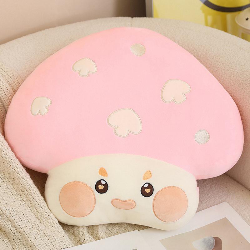 Cute Expression Mushroom Throw Pillow Plush Toy Doll Mushroom Doll Home Sofa Pillow Cushion Doll