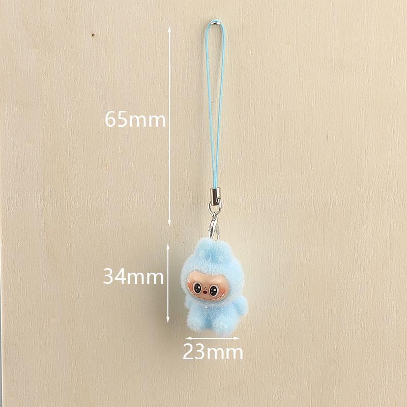 1pc Plush Doll Keychain Pendant Small Doll Bag Pendant Creative Small Gift Pendant