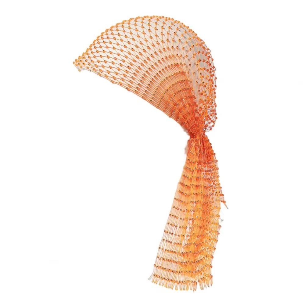 Fashion Elastic Rhinestone Hat Ball Cosplay Mesh Rhinestone Pirate Hat Hollow Out Snood Scarf Cap Women