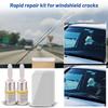 Quick Windshield Crack Kit  Includes Liquid Sealant  Scraper  And Curing Film; A Multi-functional Car Glass Crack Kit.3ml