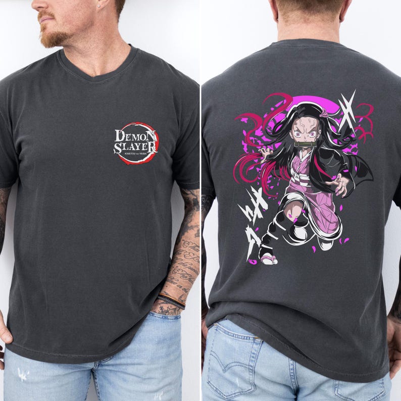 Classic Anime Printed Washed Short Sleeve Casual Loose Streetwear Sports Cotton Top Crew Neck Unisex Comfort Top