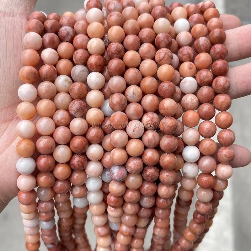 Natural Stone Sea Blue Chalcedony Beads Round Loose Spacer 6 8 10mm Pick Size For Jewelry Making Necklace Bracelet Accessory