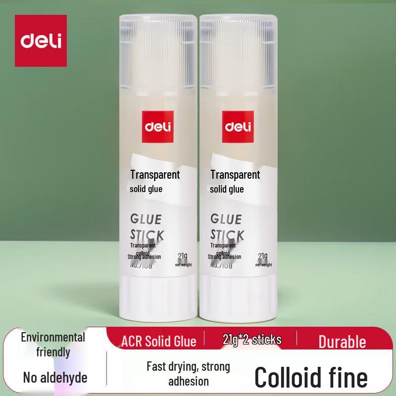 

Deli 21g Transparent Solid Glue Stick, 24-Pack