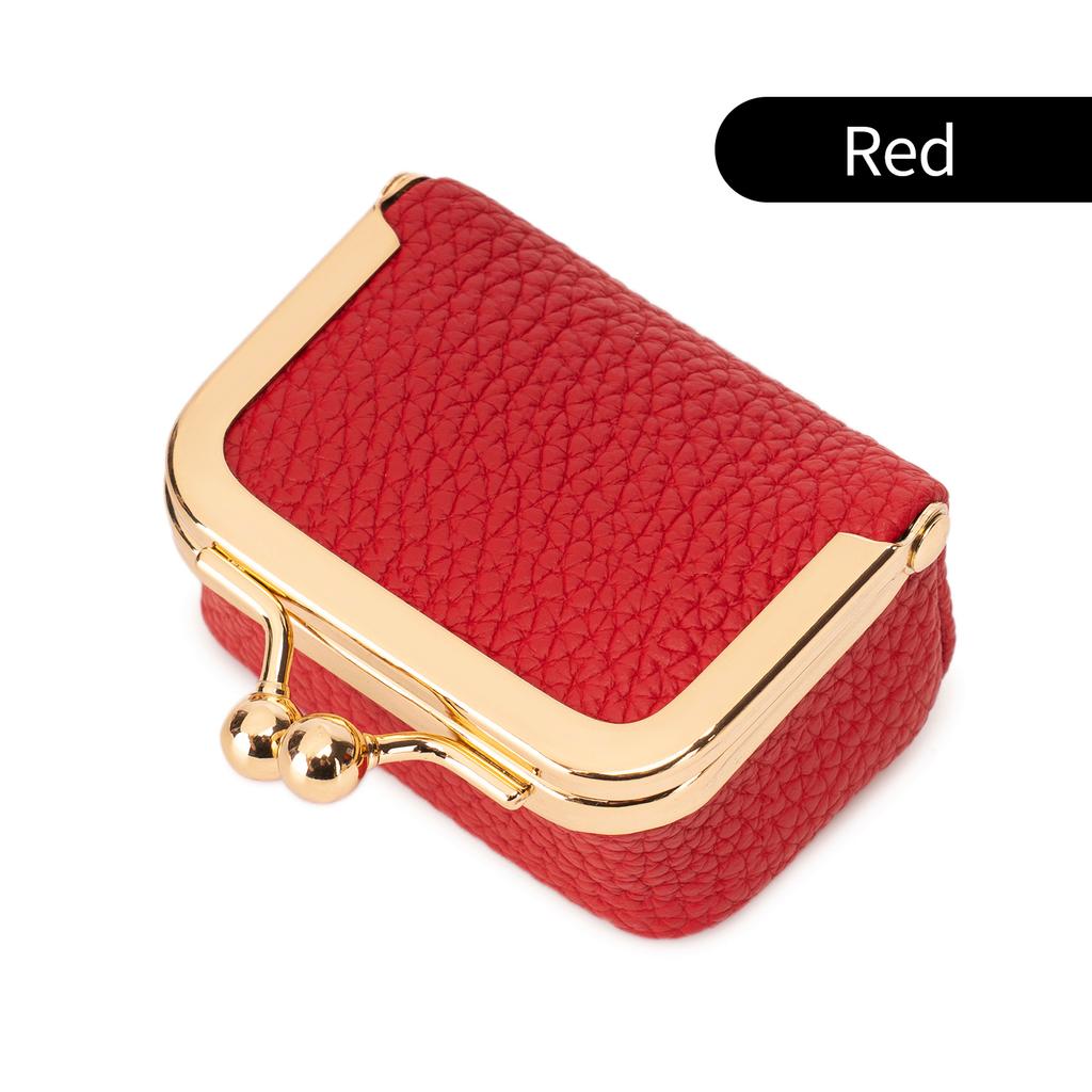 Mini jewelry boxportable solid color coin purse storage boxwith kiss lock travel essential ring box suitable for rings/necklaces