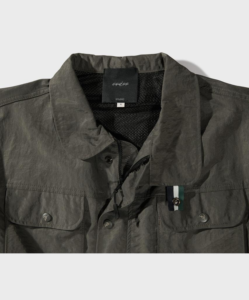 Ffeff Studio 3D Pocket Safari Jacket (Dark Khaki)