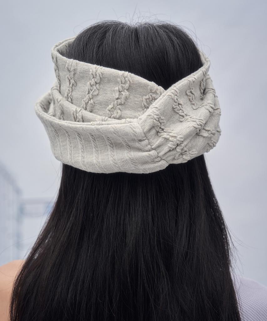 SOMSOC Lina Jacquard Band Beanie_M.Grey