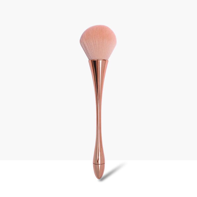 Extra Large Soft Bristle Powder Brush for Nail Dust & Blush with Small Waist Design