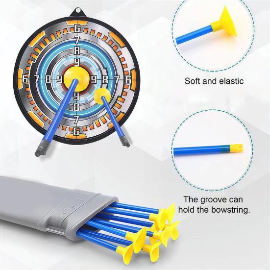 10/20 Pezzi 42cm Frecce Giocattolo per Tiro con l'Arco per Bambini, Pallottole Morbide con Ventosa con Aste in Plastica, Accessori Sicuri per il Gioco all'Aperto