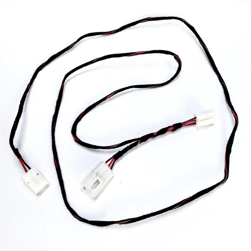 Vehicle Power Port Wiring Harness 1J0919307, Plastic Housings and Wrapped Wire for 3 Plug Outlet Replacement