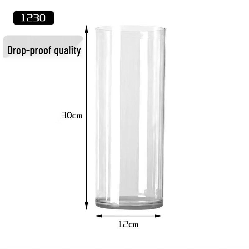 ZISIZ Shatterproof Transparent Vase