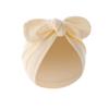 Pudcoco Baby Girls Turban Hat, Soft Elastic Cute Knotted Bow Hat Nursery Beanie Cap for Infant
