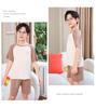 Modal Summer Pajamas: Ice Silk Short-Sleeve Set for Boys and Girls 