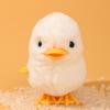 Wind Up Plush Toy High Imitation Decorative Soft Texture Clockwork Jumping Walking Chick Duck Toy for Festival