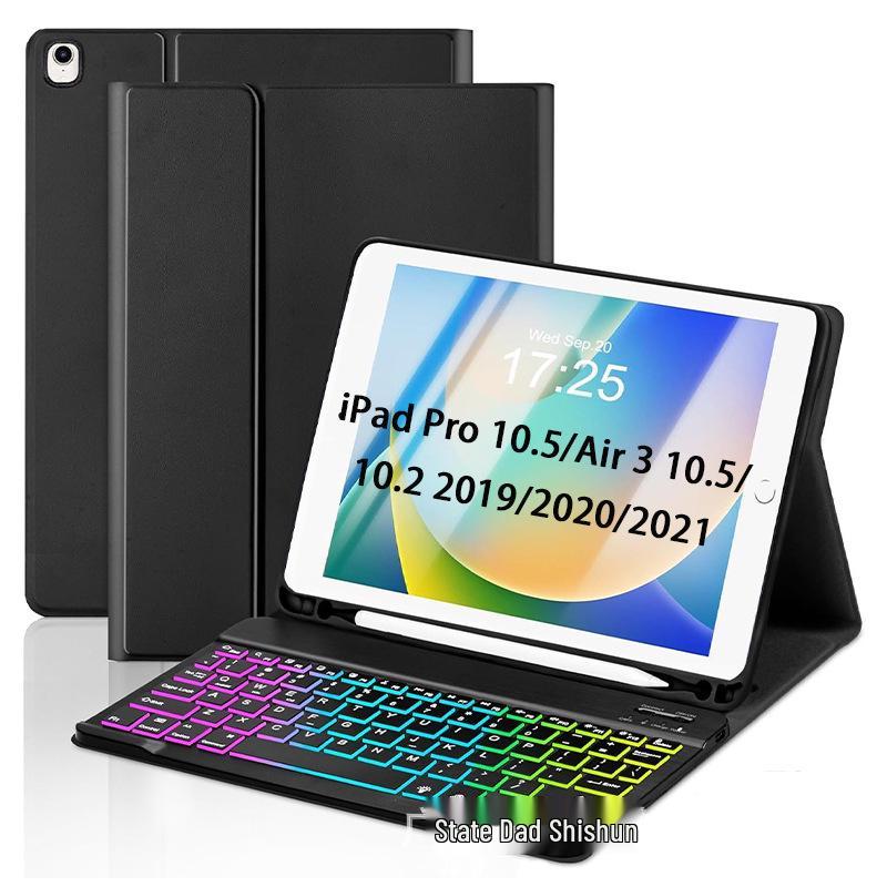 Luminous Bluetooth Keyboard Case for iPad 7th, 8th, 9th Gen & Air 3 (10.2'')