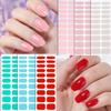 New Solid Color Semi-cured Gel Nail Stickers, UV-cured Nail Polish, Semi-cured Nail Stickers