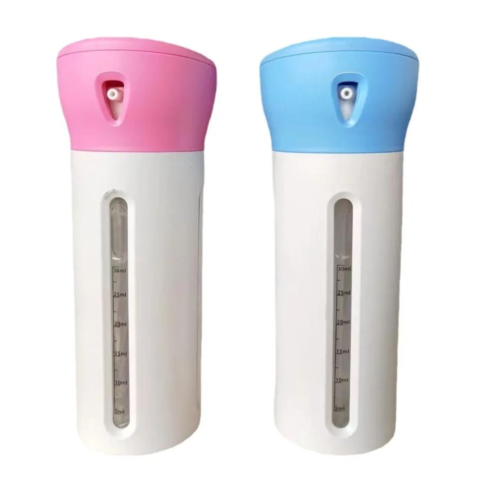 4 in 1 40ml Portable Travel Liquid Dispenser Bottle Empty Sub-bottle Press Container Bottles Perfume Shampoo Conditioner Lotion
