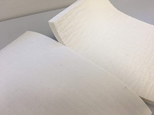 Thick Felt, 100% Wool (60%), Moisture-Absorbent, 10mm X 1cm, Extra Thick, White, 1 Sheet (60% Wool)