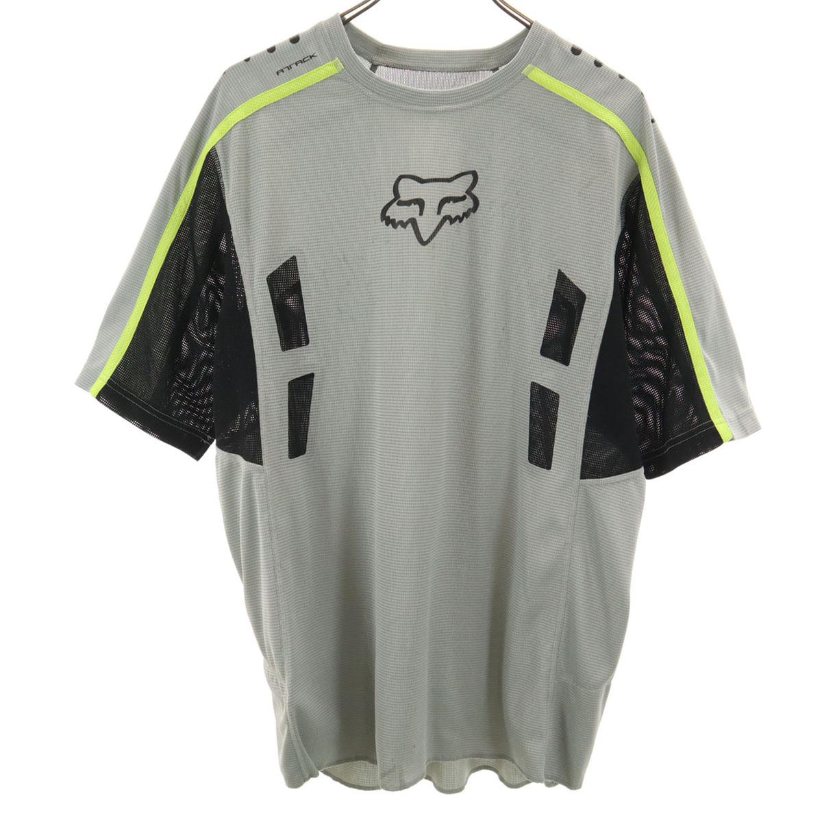 

FOX Short sleeve mesh shirt L Gray Men s Used