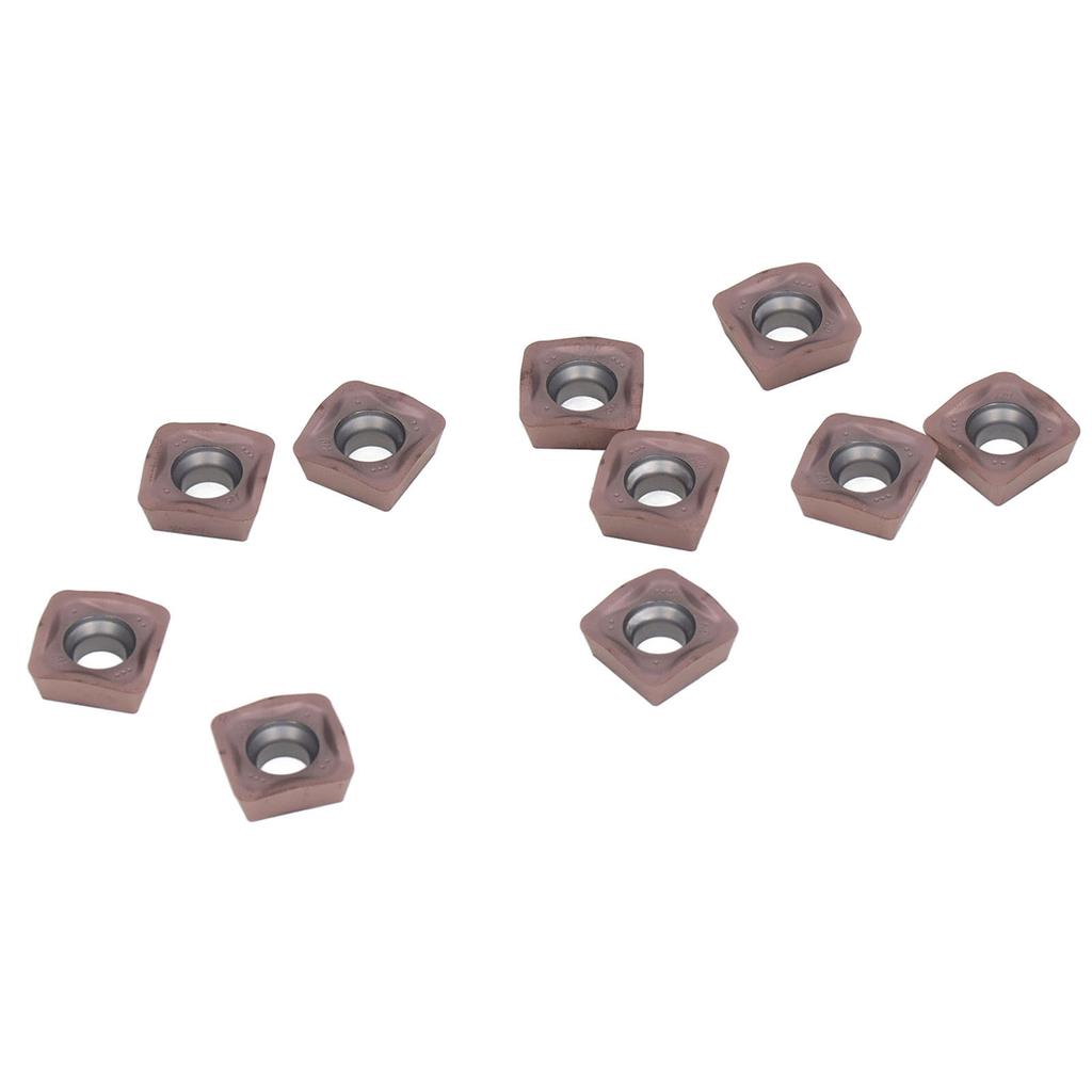 10PCS Coated Carbide Inserts Indexable CNC Milling Inserts Lathe Cutting Tool Machine Clip Type
