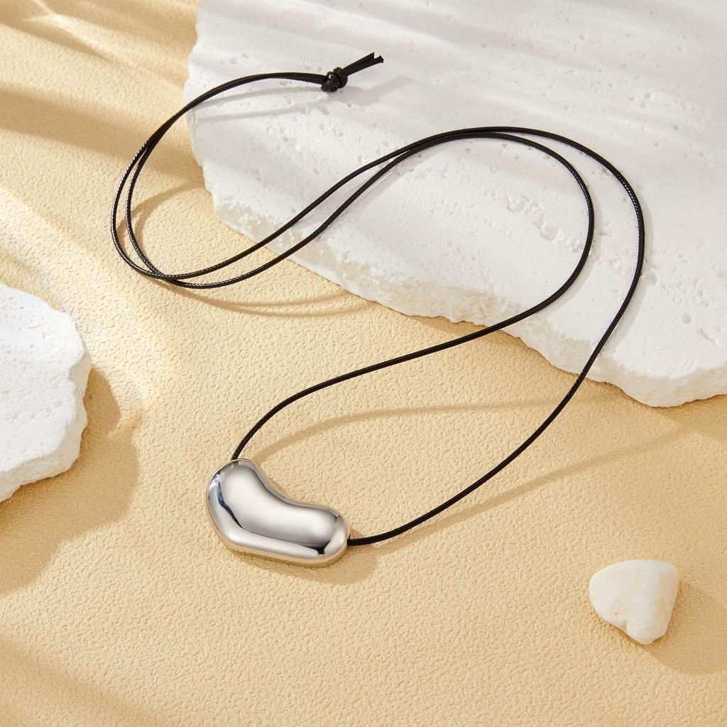 Stylish Highquality Long Sweater Necklace With Geometric Design In Trendy Gold Silver And