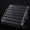 Stepped Countertop Shelf 5/7 Tier Acrylic Display Stand with Fences, Perfume Organizer, Desktop Makeup Palette Holder Multifunctional Clear
