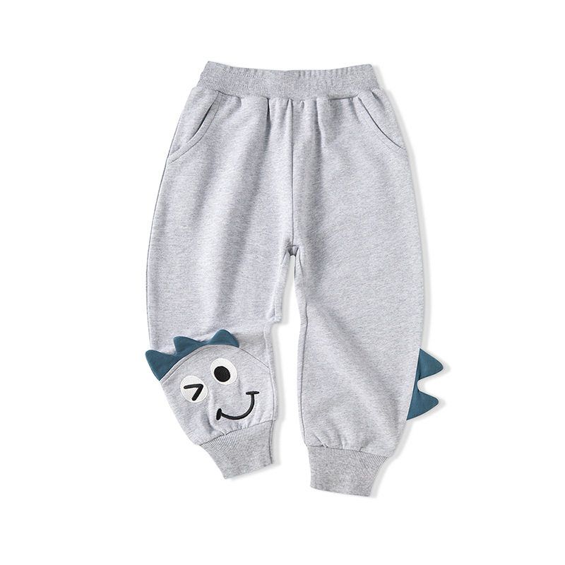 Children's Clothing Spring and Autumn Kids Three-Dimensional Dinosaur Pants Boys and Girls Casual Sports Pants Baby Cotton Mid Waist Pants