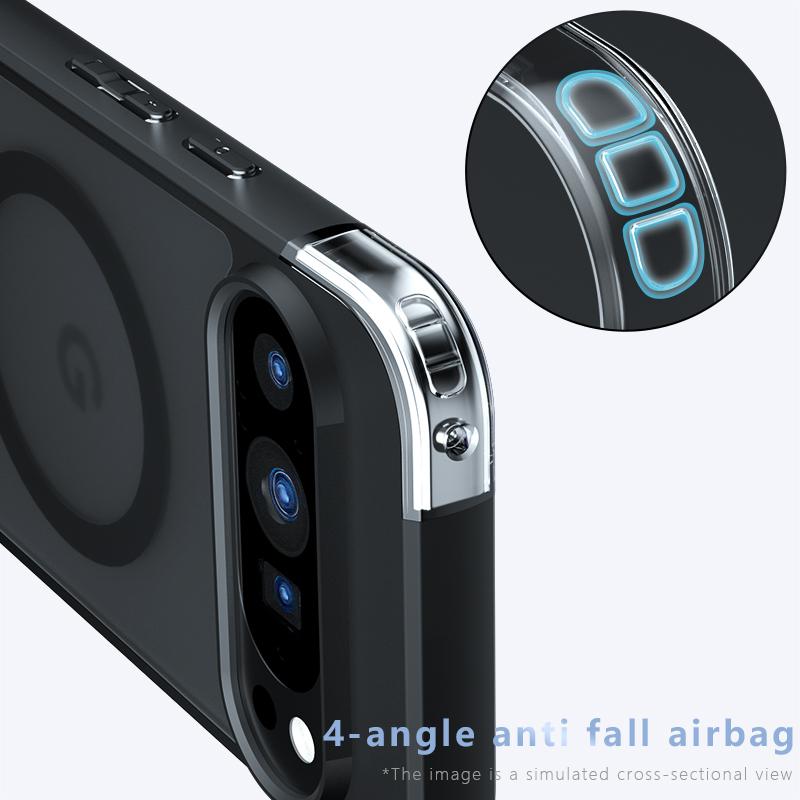 For Google Pixel 9 Pro/Pixel 9 Case Compatible with MagSafe TPU+PC Matte Phone Cover