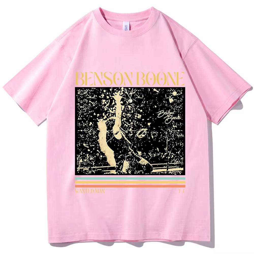 Benson Boone Wanted Man 2026 T-shirt Man Woman Harajuku Short Sleeve O-neck Casual Shirt Gothic Cotton Oversized T-shirts