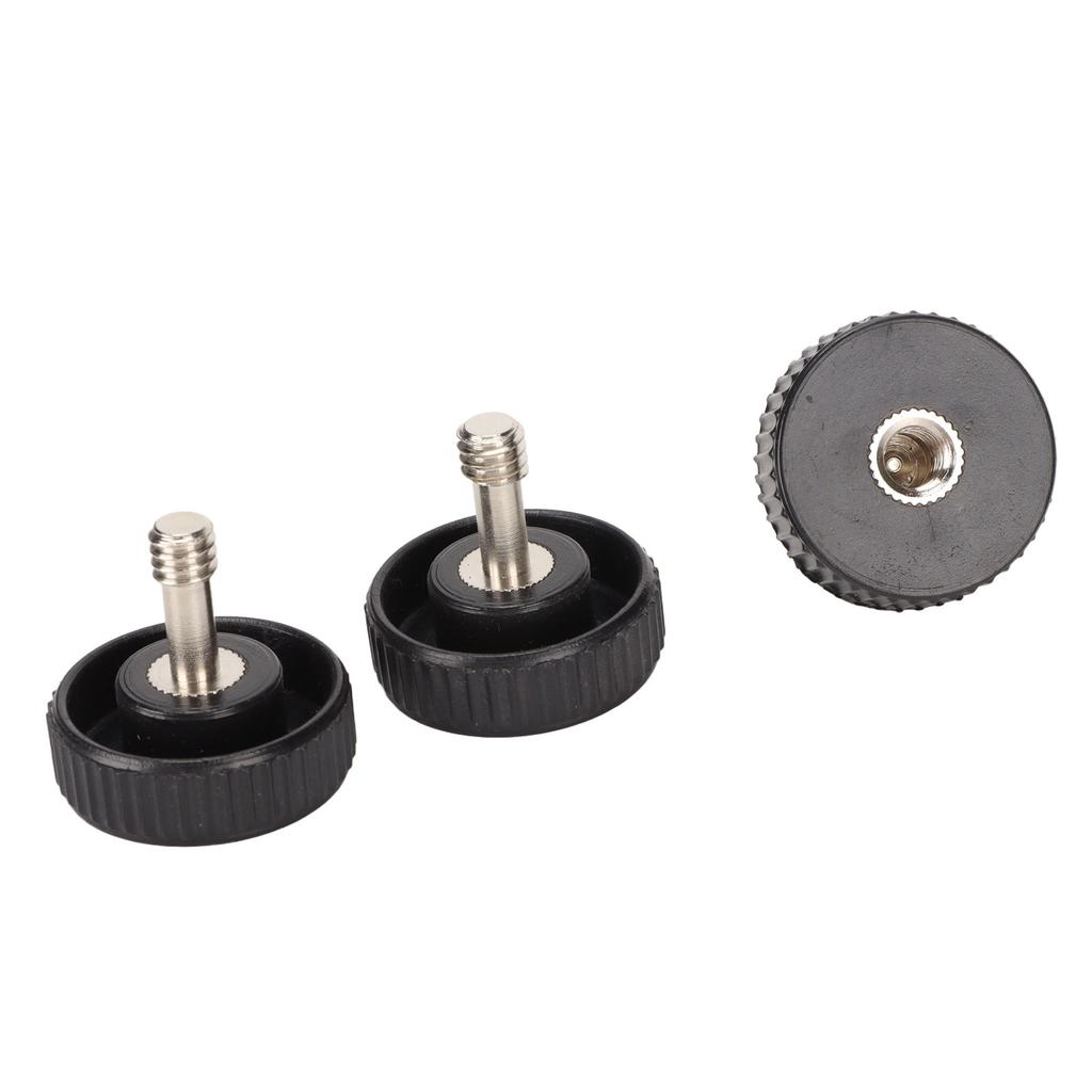 3PCS 1 4in Male Female Socket Screw Adapter Thumb Knob Quick Release for Camera Flash Bracket
