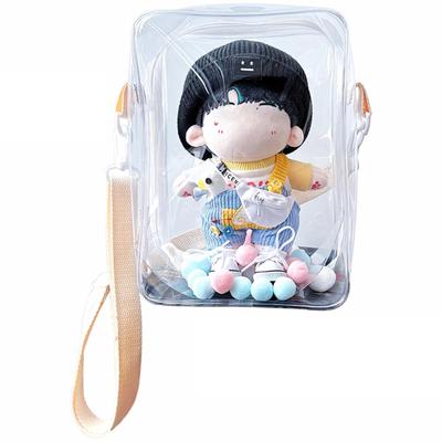 [DFsucces] Ita Bag, Oshi Bag, Shoulder Bag, Going Out, Fully Transparent, Large Capacity, Clear Bag, Doll Case, Stuffed Animal Pouch, PVC, Going Out,
