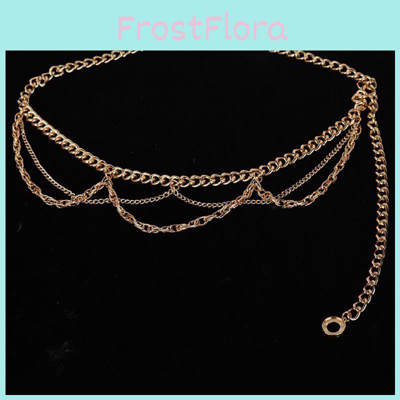 Metal Waist Chain For Women With Carved Details Unique Jewelry For Autumn Winter Fashion