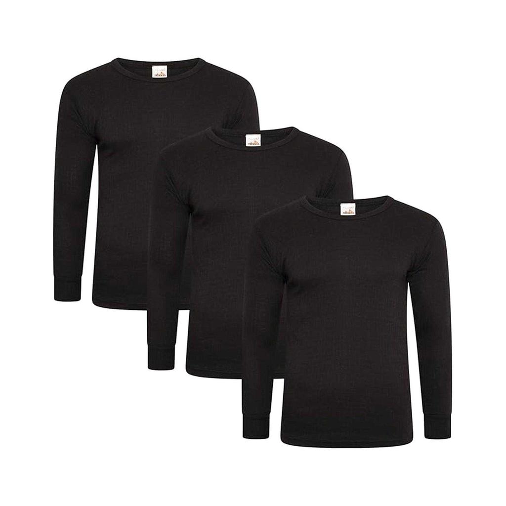 Keanu Mens Thermal Long-Sleeved T-Shirt (Pack of 3)