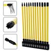 12Pcs Screwdriver Bit Set Magnetic Long Torx Bit Set with 1/4 Inches Hex Shank for Electric and Manual Screwdriver