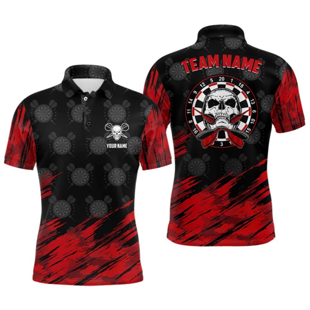 Polo T-shirt with fashionable dart pattern, 3D printed T-shirt, loose and breathable men's sports T-shirt