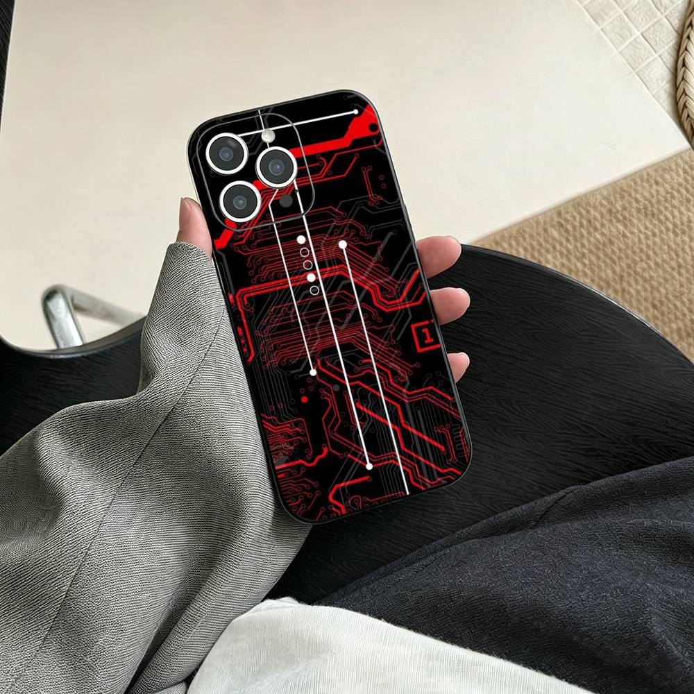 Creative Circuit Board Pattern Phone Case For iPhone 17, 16,15,14,13,12,11 Plus,Pro Max, Others Soft Black Cover iPhone11PROMAX
