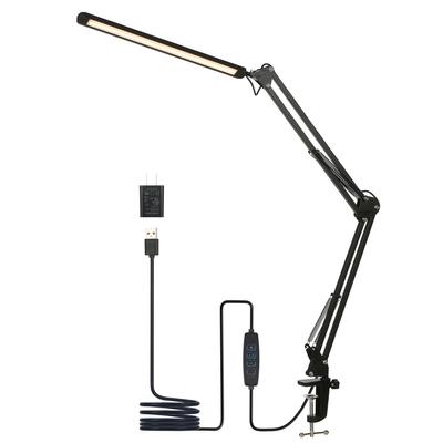 Lampada da scrivania a LED con morsetto EyeCaring Luce di lettura dimmerabile 3 modalità colore e 10 luminosità