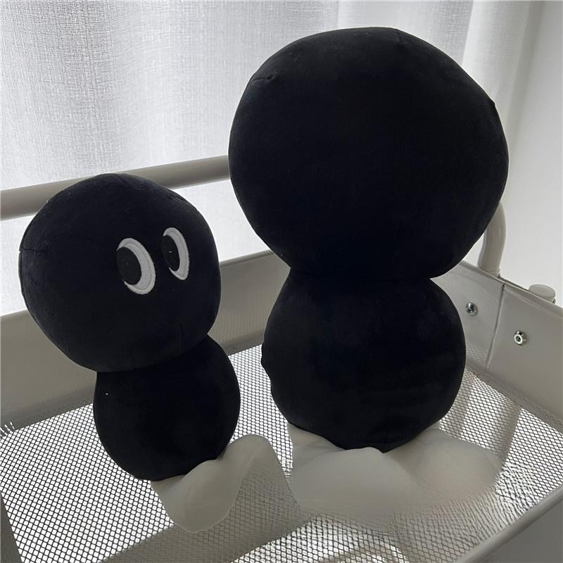 Gourd Funny Black Plush Toy Cartoon Pillow Doll Doll Gift With Pp Filling Cotton