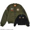Hello Kitty Embroidery MA-1 Outer MA1 Jacket Winter Clothing Childrens Ladies Mens Black Khaki M L LL XL 2L Sanrio Character Patch Popular Long Sleeve