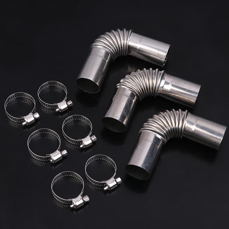 25mm Winkel Luft Diesel Standheizung Auspuffrohr Verbinder W Klemme Auspuffrohr Schlauchverbinder Für Webasto Diesel Bootsheizung